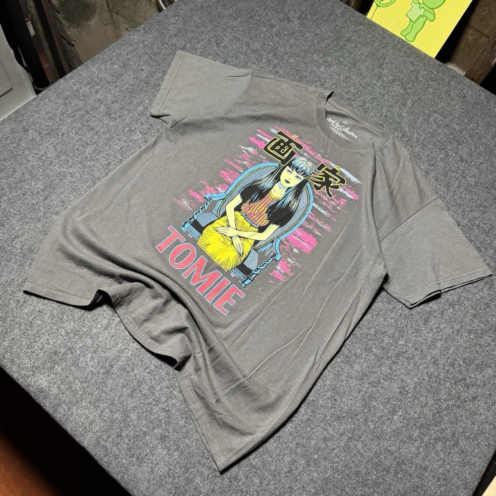 Junji Ito Collection Crunchyroll Double‎ Sided Tshirt Mens L Grunge Goth Anime